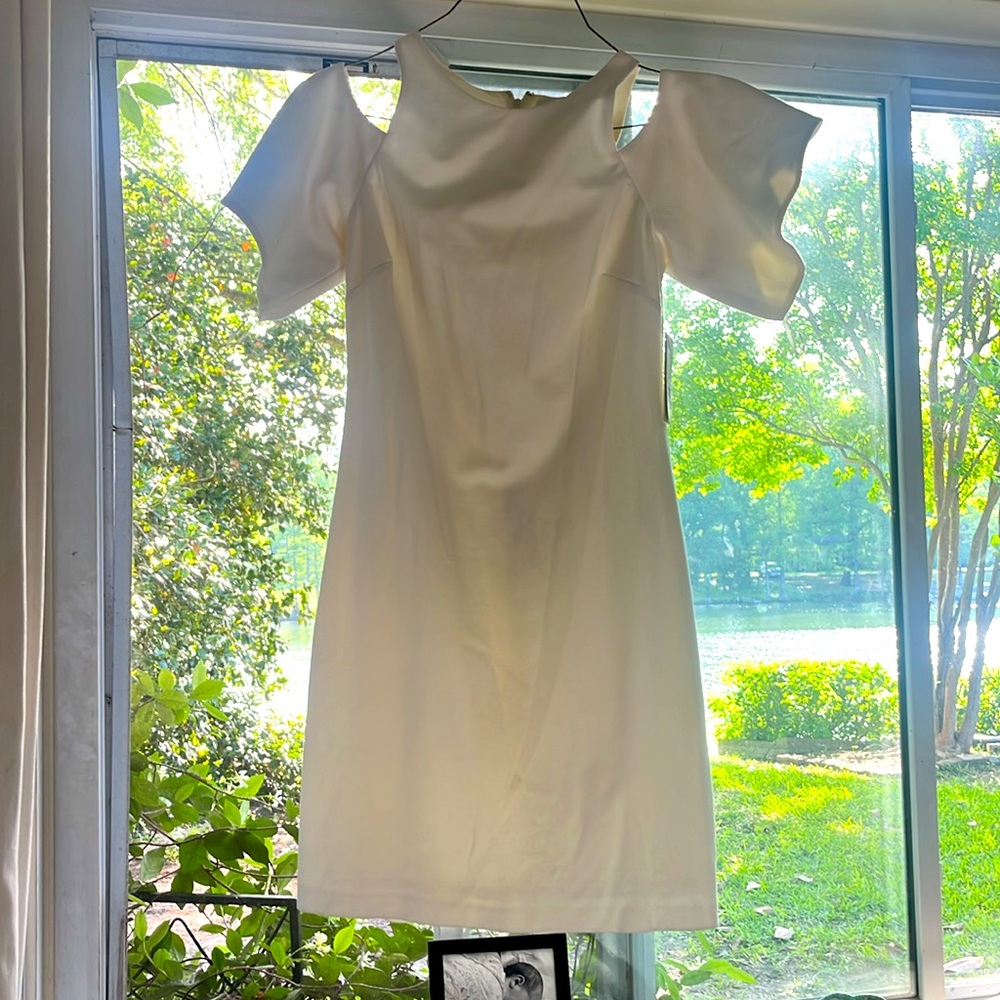Halston Elegant White Dress